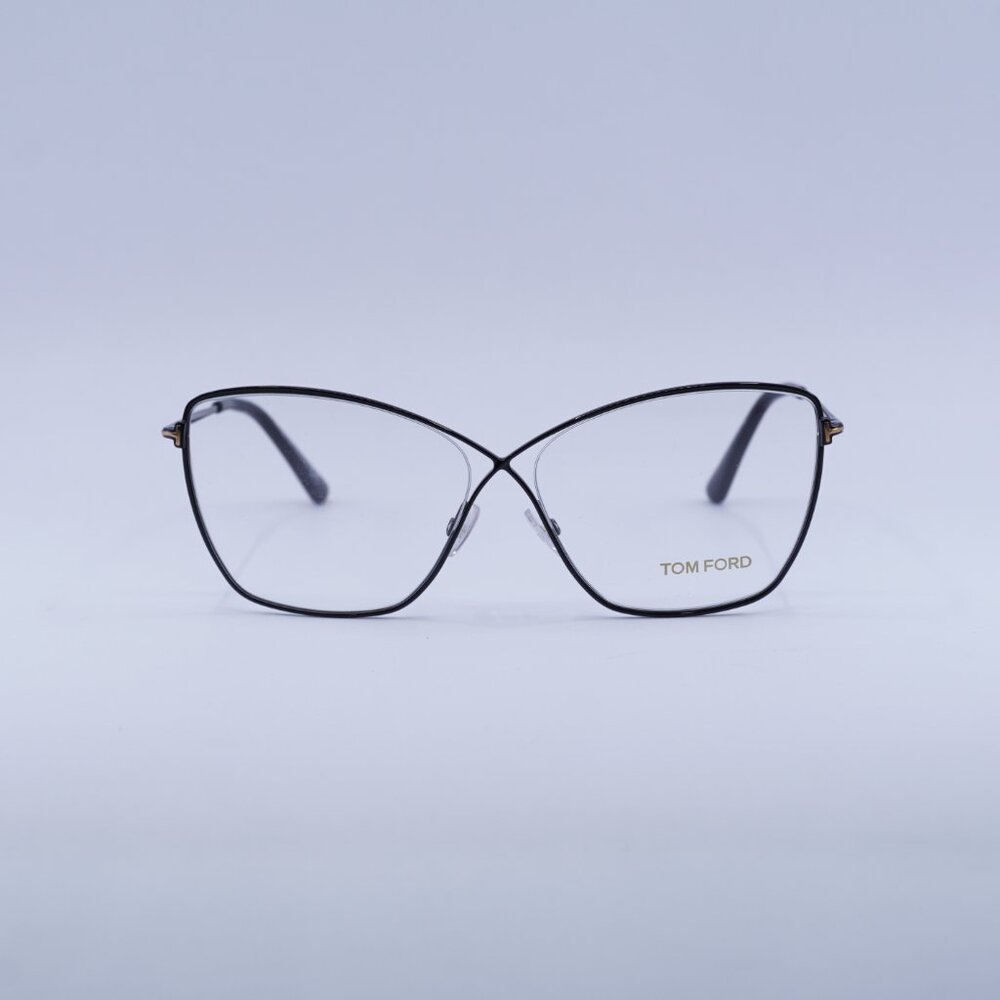 🕶️ New Tom Ford TF5518 001 Eyeglasses - Black Frame 57mm - Picture 4 of 10